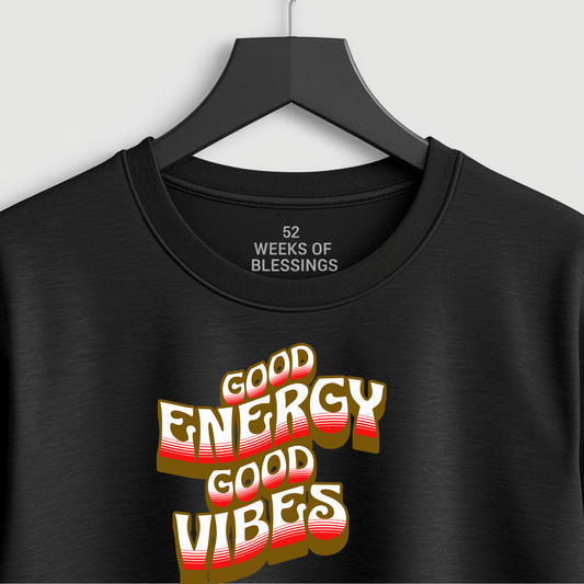 Good Energy Good Vibes - Brown-Red